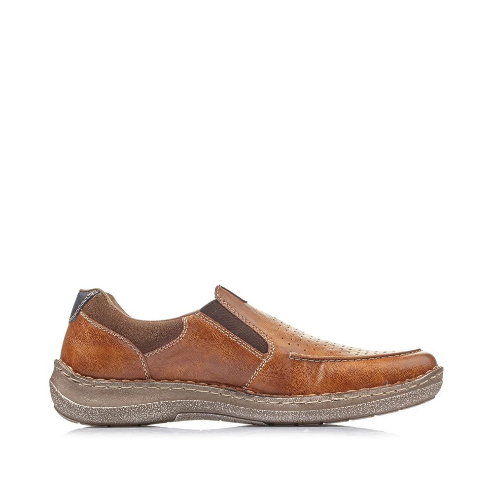 Rieker Men's Comfort Loafers - Slip-On Casual Shoes for Business & Leisure - Lightweight & Breathable for All-Day Wear