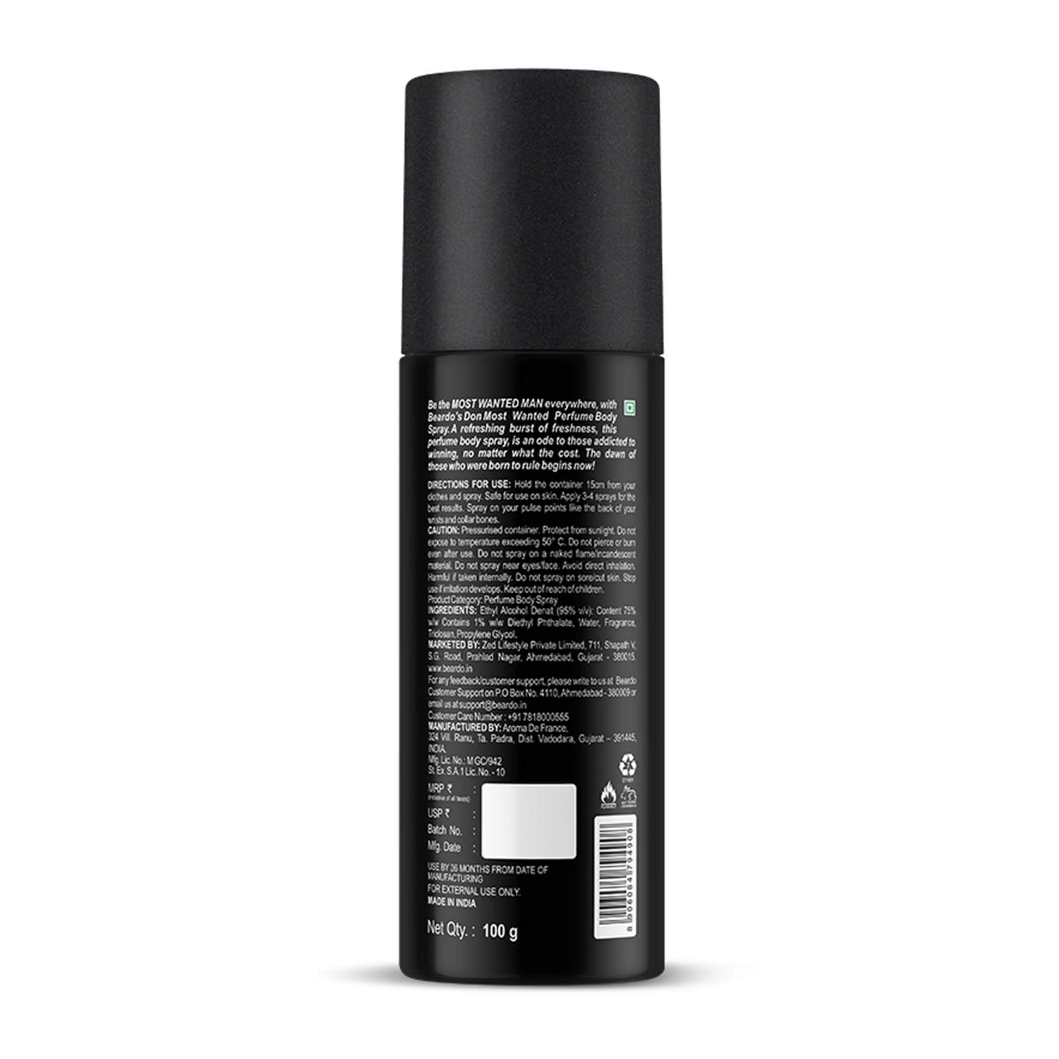 Beardo Mariner & Don Perfume Body Spray Combo Set - 150ml Each | Long Lasting Men's Deodorant with Fresh Aqua Scent | Ideal for Daily Use, Gym, Office & Travel | Perfect Christmas Gift for Men, Boyfriend or Husband