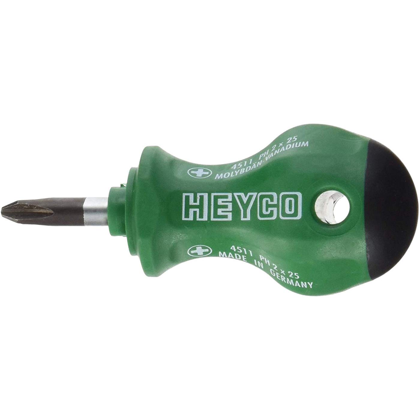 Heyco 4511000280 PH02x25 Cross Slot Screwdriver - Precision Tool for Electronics, Jewelry & Small Appliance Repair