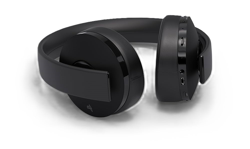 Sony PlayStation 4 Gold Wireless Gaming Headset with Noise Cancellation - Comfortable Over-Ear Design for PS4, PS5 & PC Gaming, Movies & Music Streaming