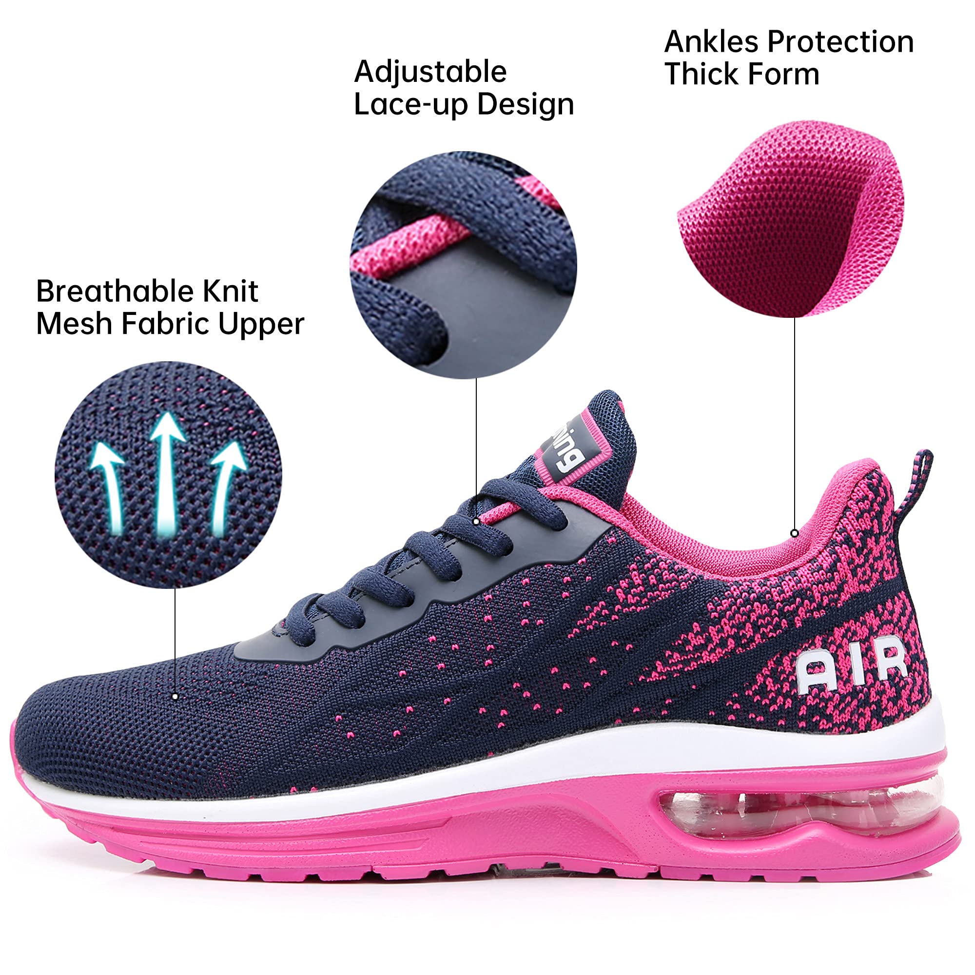 MEHOTO Women's Lightweight Breathable Tennis Shoes - Walking, Running, Gym & Fitness Sneakers for Women - Perfect for Jogging, Workouts & Casual Wear