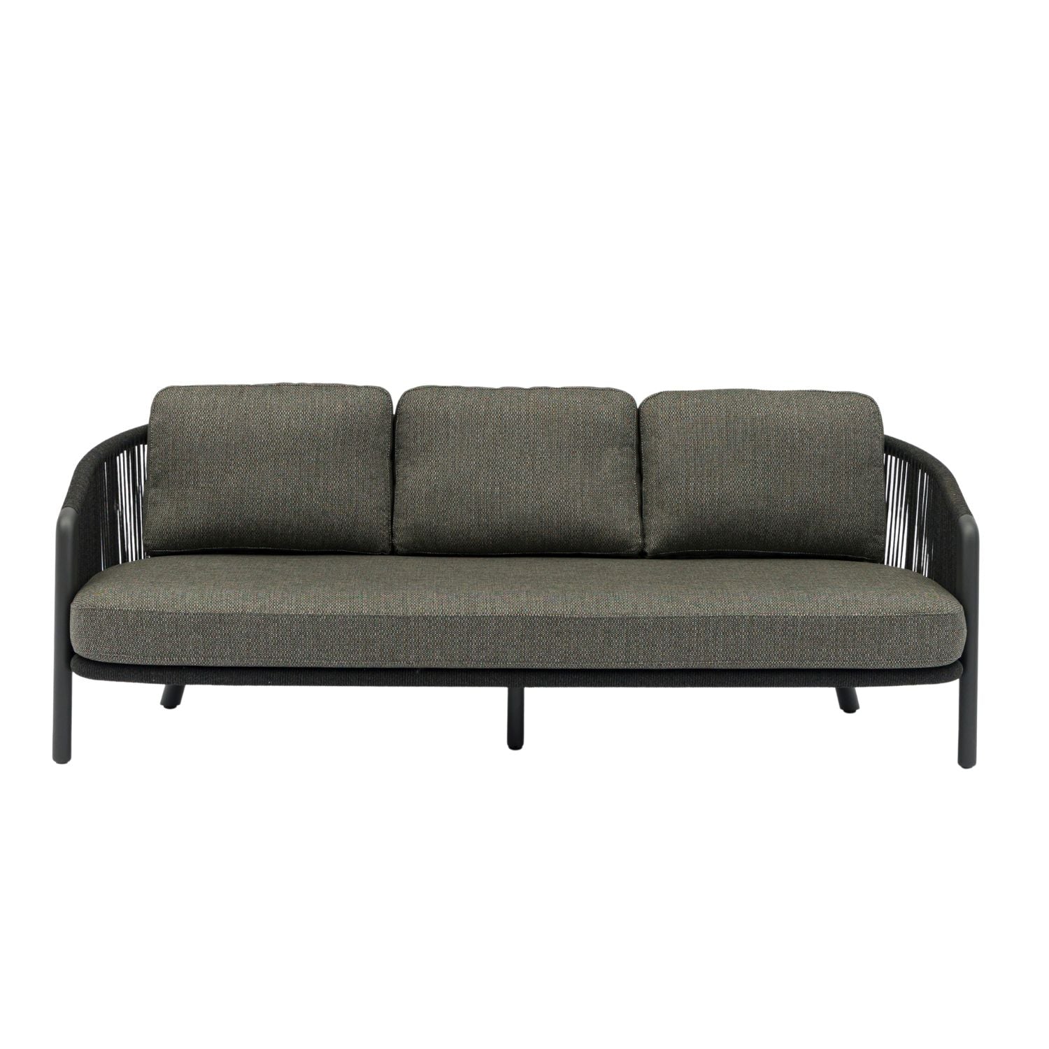 Premium Alta II Outdoor Charcoal Sofa Set - Weather-Resistant Patio Furniture for Garden, Backyard, Poolside & Deck - Comfortable Lounge Seating for Relaxing Outdoors