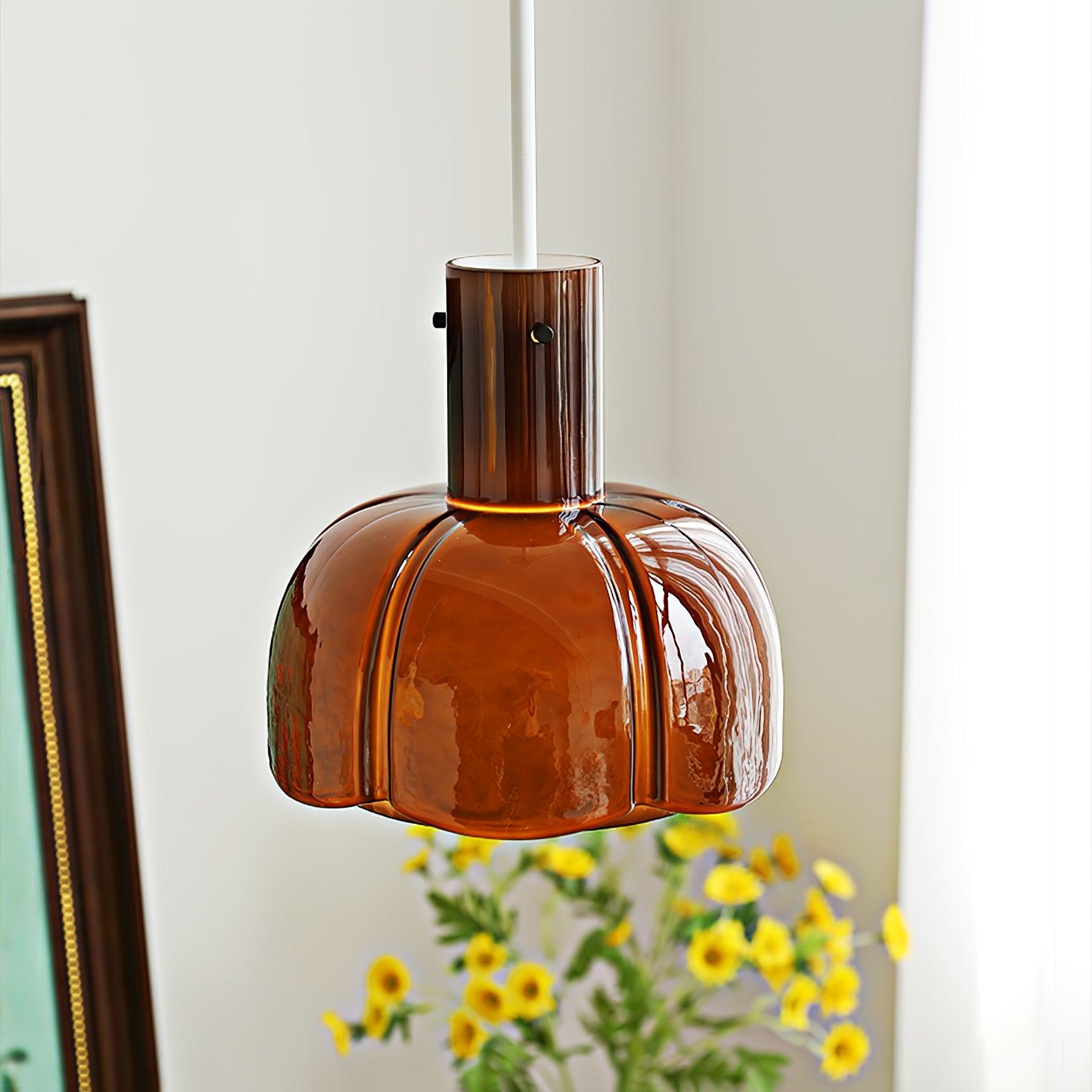 Lumina Petal Glass Pendant Light - Modern Hanging Chandelier for Kitchen Island, Dining Room & Bedroom Lighting - Elegant Home Decor Ceiling Fixture