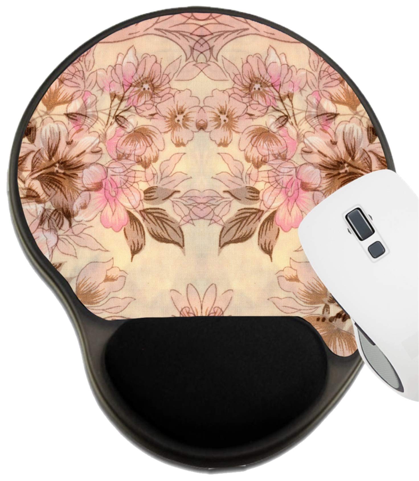 Ergonomic MSD Mouse Pad with Wrist Rest Support - Colorful Retro Tapestry Design Gaming & Office Mouse Mat for Comfort & Carpal Tunnel Relief - Perfect for PC, Laptop, Graphic Design & Long Work Sessions