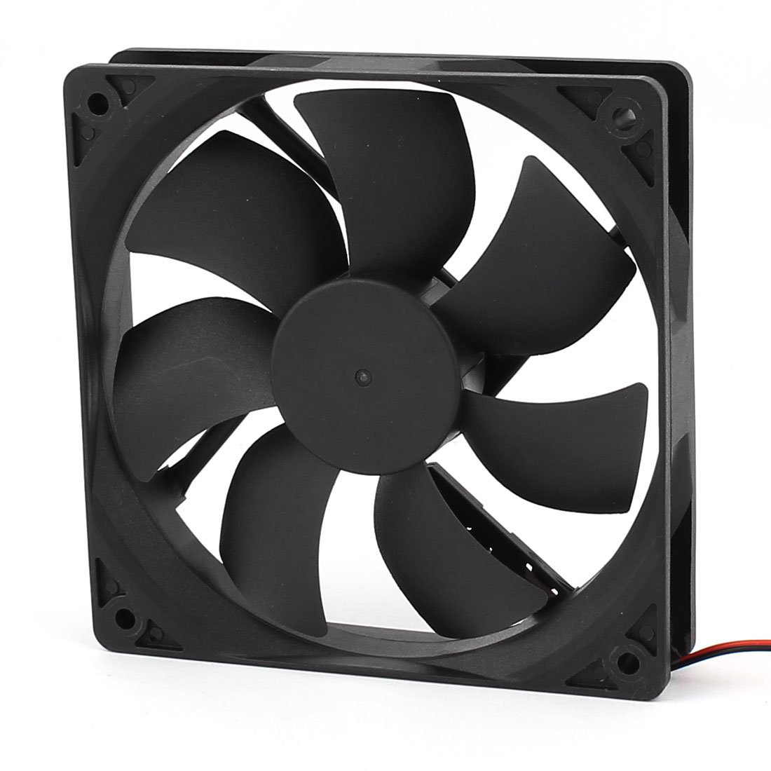 uxcell DC 12V 120mm PC Cooling Fan - 120x120x25mm Plastic 7-Blade Case Fan with Dustproof Mesh Filter for Computer, Gaming PC, and Server Cooling