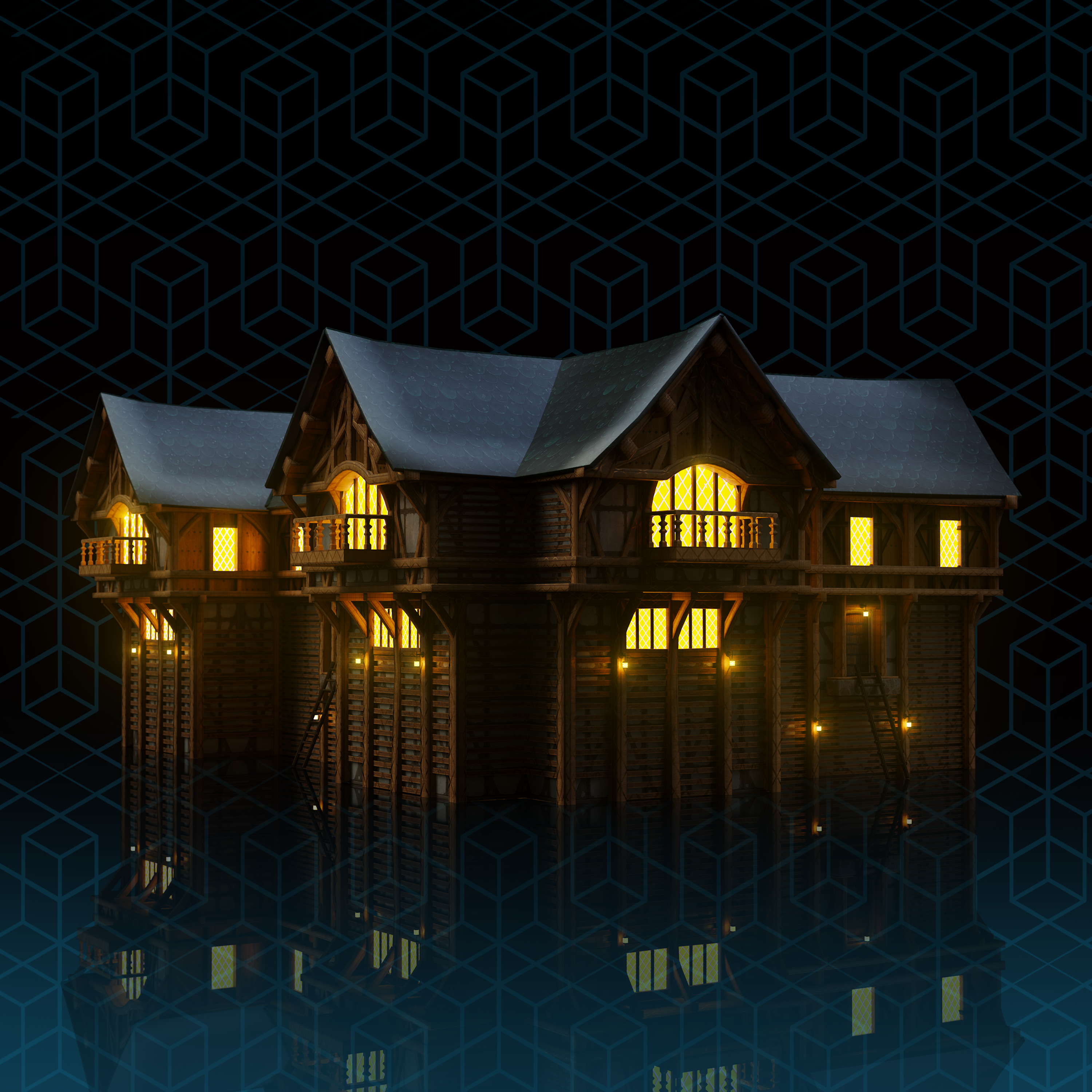 LMB Hobbies DIY Building Model Kit with LED Lights - Perfect for Home Decoration, Gifts, and STEM Education Projects
