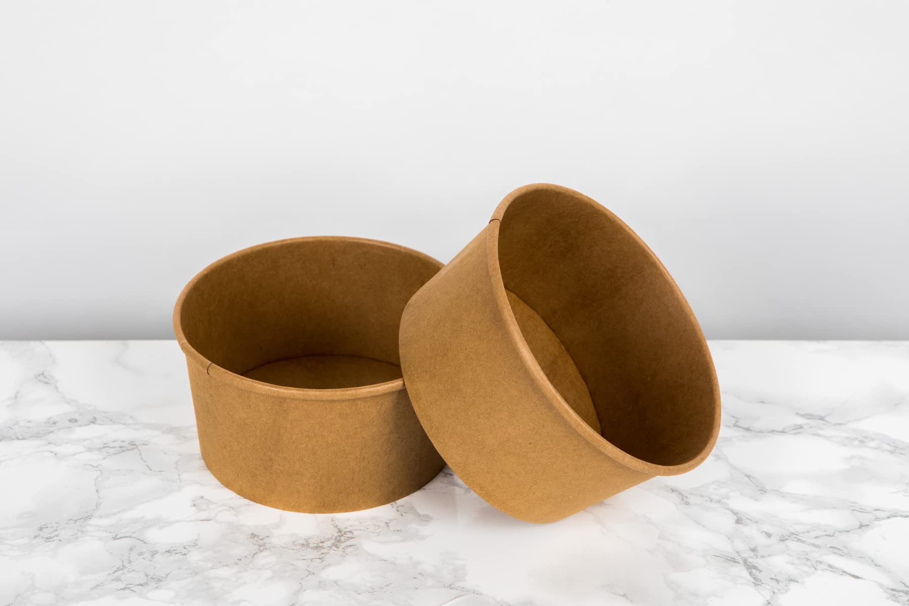 PacknWood 210PC751K - Eco-Friendly Kraft Paper Soup Bowls & Cups - Disposable Brown To-Go Containers (5.7