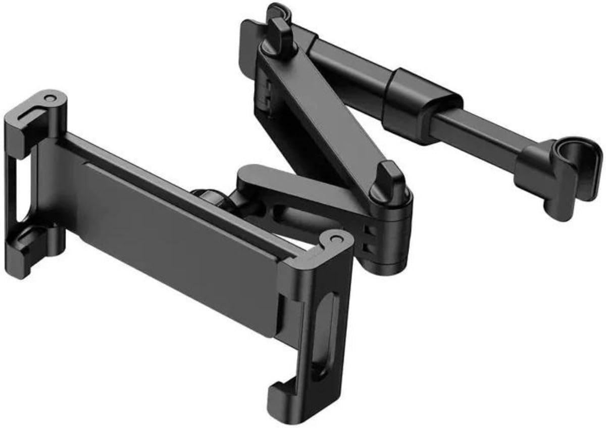 360° Adjustable Universal Car Headrest Mount Holder for iPad, Samsung Tablet, Switch, Kindle & Phones 5.5