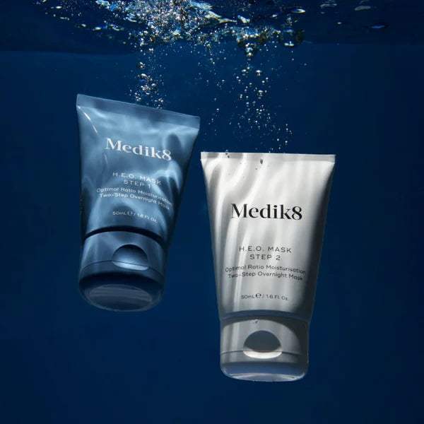 Medik8 H.E.O Two Step Overnight Mask - Hydrating & Anti-Aging Night Treatment for Glowing Skin | Perfect for Dry & Sensitive Skin Care Routine