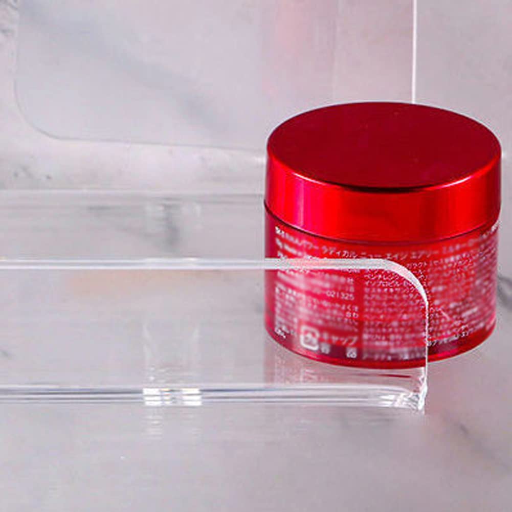 Clear Acrylic Floating Shelf - Wall Mounted U-Shaped Display Shelf for Home Decor, Bathroom, Kitchen & Living Room Organization - 7.87 x 3.94 Inch Storage Rack (1 Piece) - Perfect for Nail Salon Display & Small Space Storage Solutions