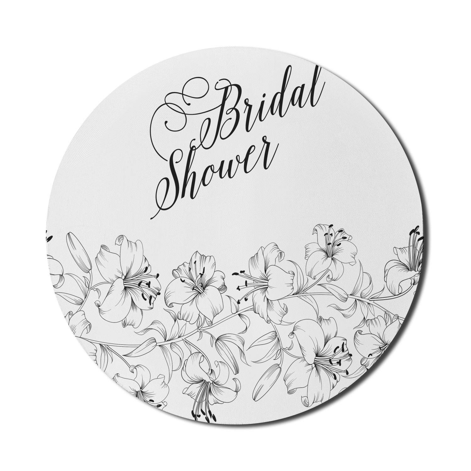 Ambesonne Floral Bridal Shower Mouse Pad - 8