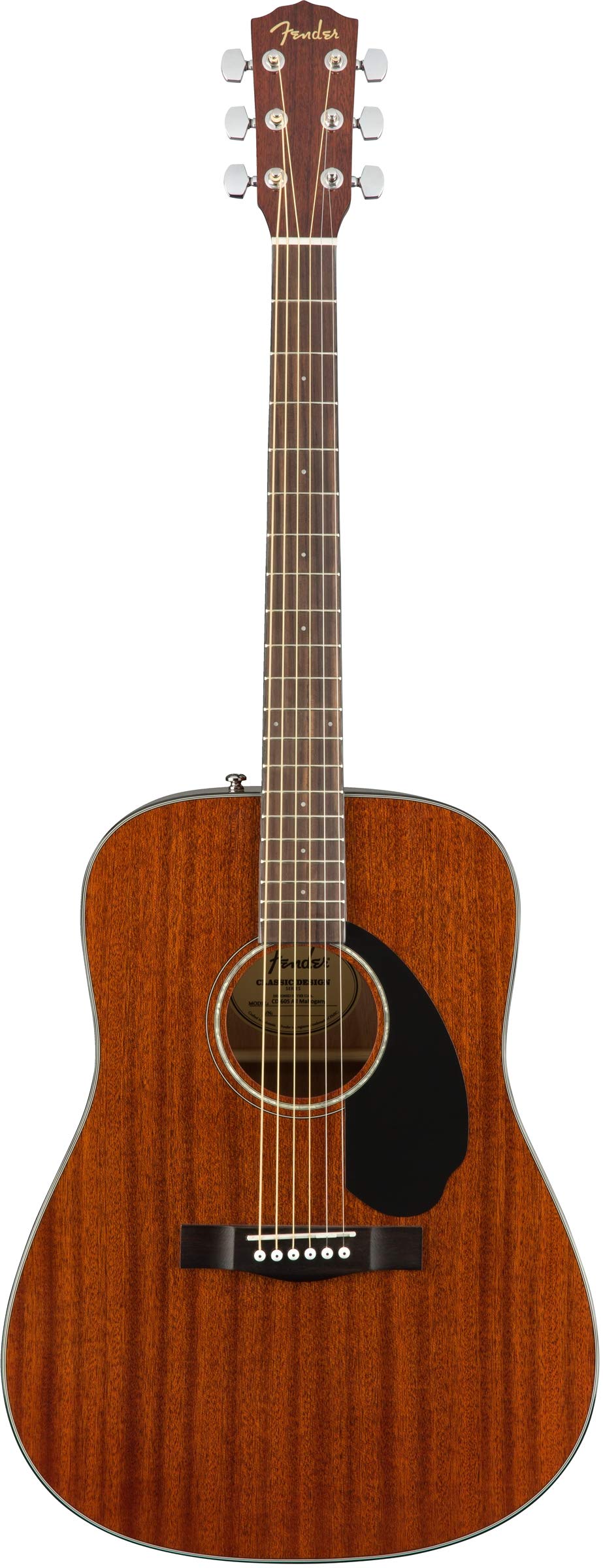 Fender CD-60S All Mahogany Solid Top Dreadnought Acoustic Guitar Bundle with Gig Bag, Tuner, Strap, Strings, Picks & Instructional DVD - Perfect for Beginners, Campfire Jams, Live Performances & Home Practice
