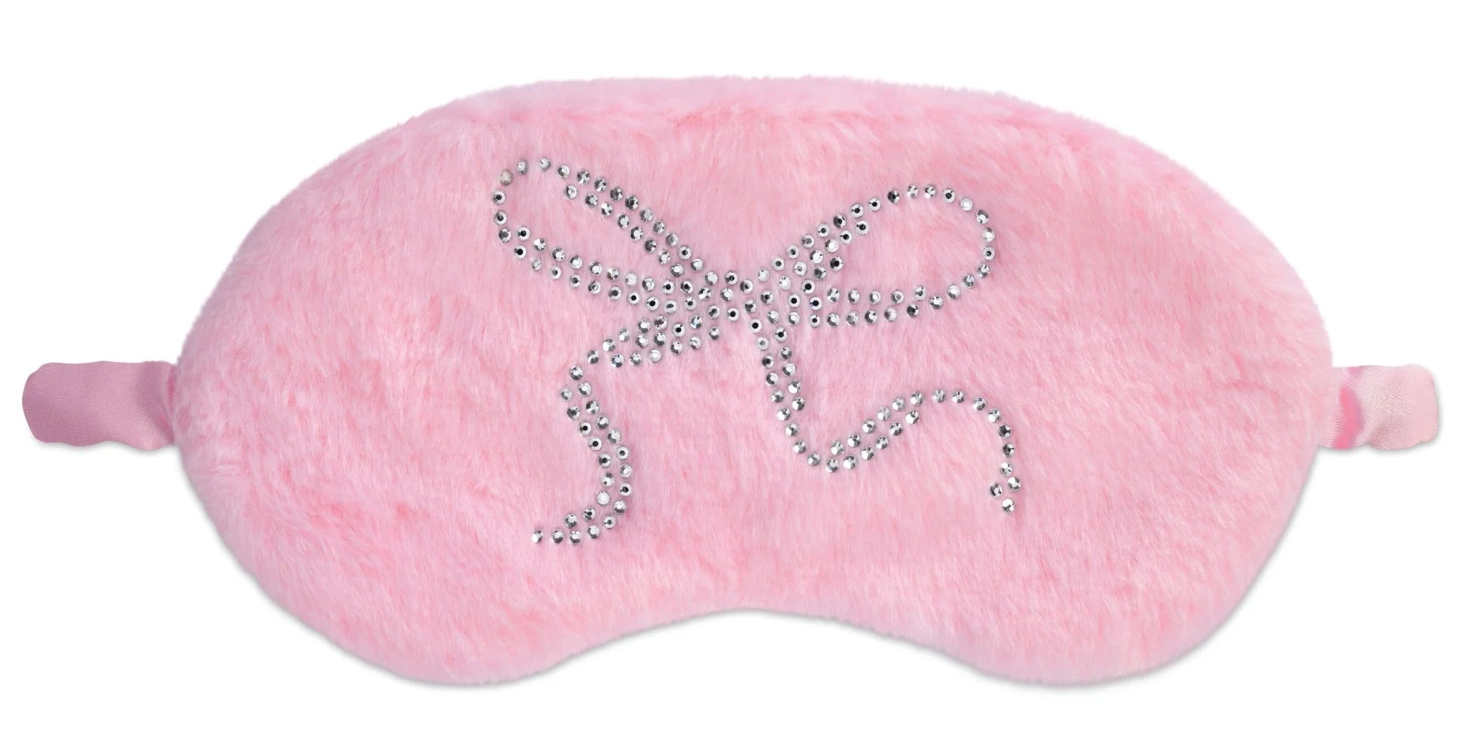 Elegant Satin Sleep Eye Mask with Adjustable Bows - Soft & Comfortable for Nighttime Relaxation, Travel & Spa Use