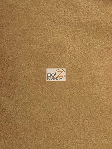 Premium Microfiber Suede Upholstery Fabric - 1 Yard Caramel Brown for DIY Projects, Jeans Repair, Shoes, Couches, Drapes & Home Decor | Perfect for Crafting, Furniture Restoration & Fashion Accessories