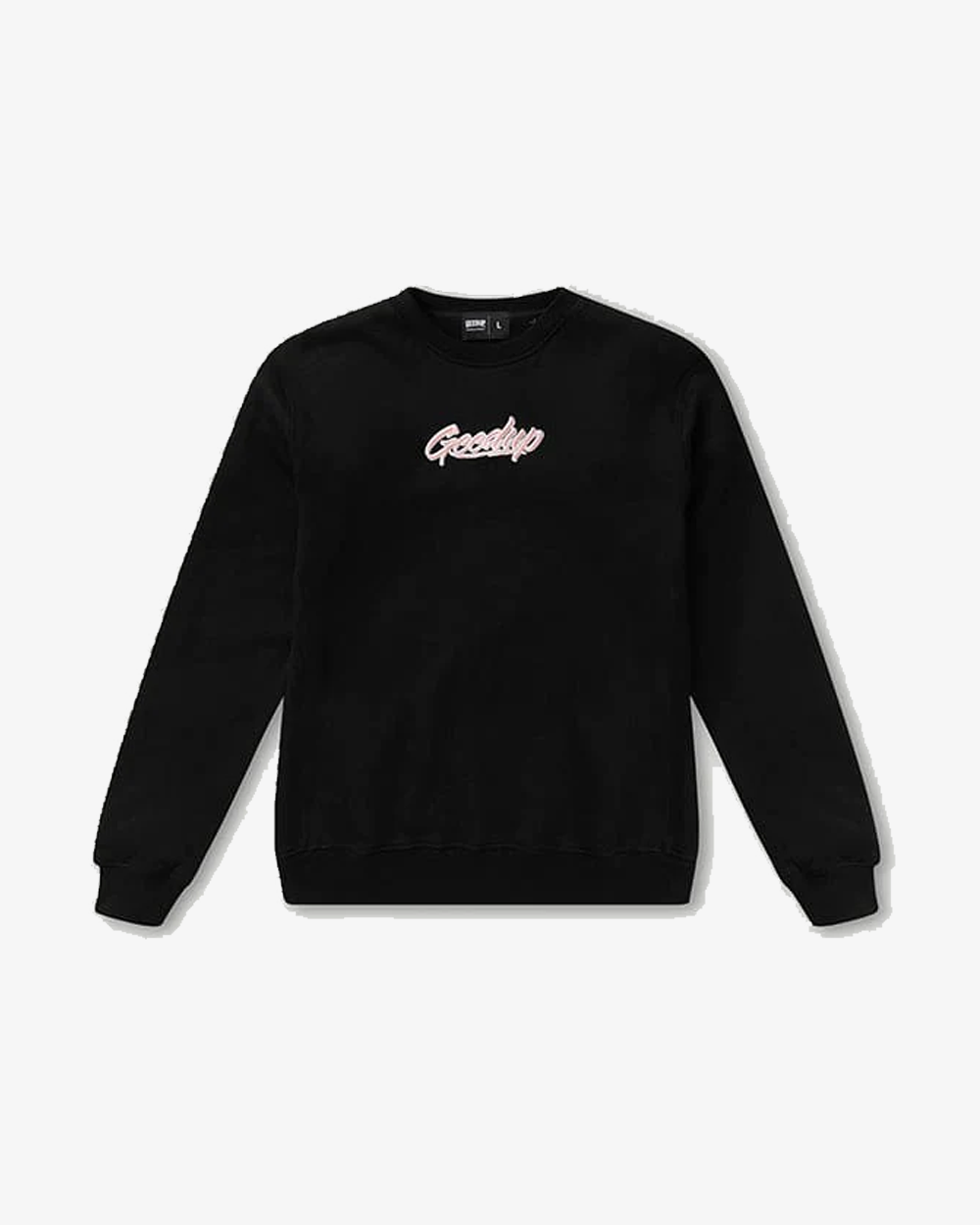 GEEDUP OS Script Black Pink Crewneck Sweatshirt - Stylish Unisex Pullover for Casual Wear & Street Fashion
