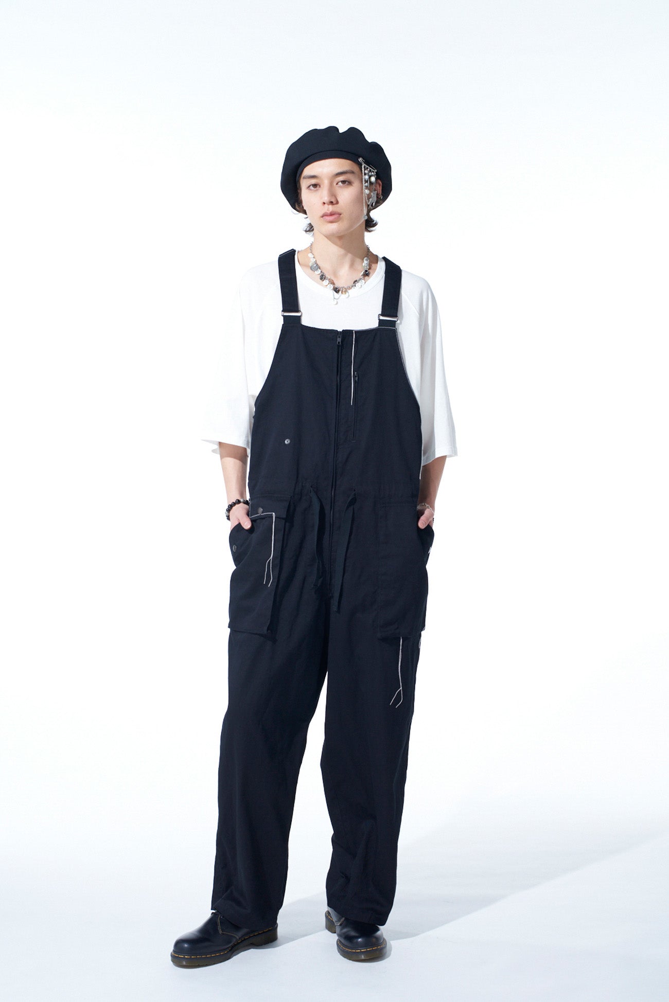 Stylish Cotton Twill Overalls with Color Stitching - Perfect for Casual Wear, Work & Outdoor Activities