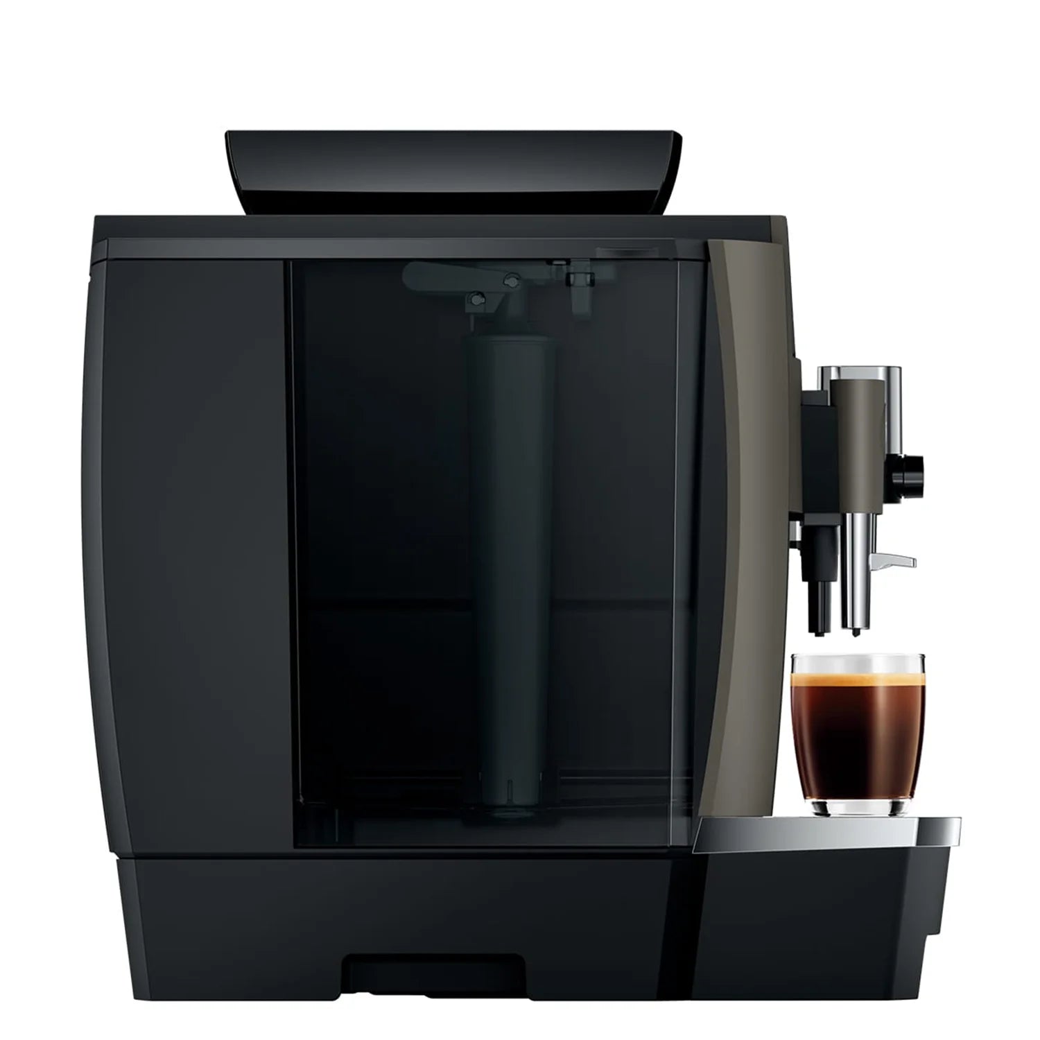 Jura W8 Automatic Espresso Machine - Dark Inox (Model #15550) | Premium Coffee Maker for Home & Office | Perfect for Espresso, Cappuccino & Latte Lovers