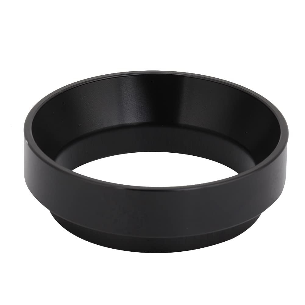 58mm Universal Aluminum Coffee Dosing Ring Funnel Replacement - Compatible with Most Coffee Makers - Black Coffee Accessory for Espresso Machines & Portafilters - Perfect for Home Baristas & Coffee Shops