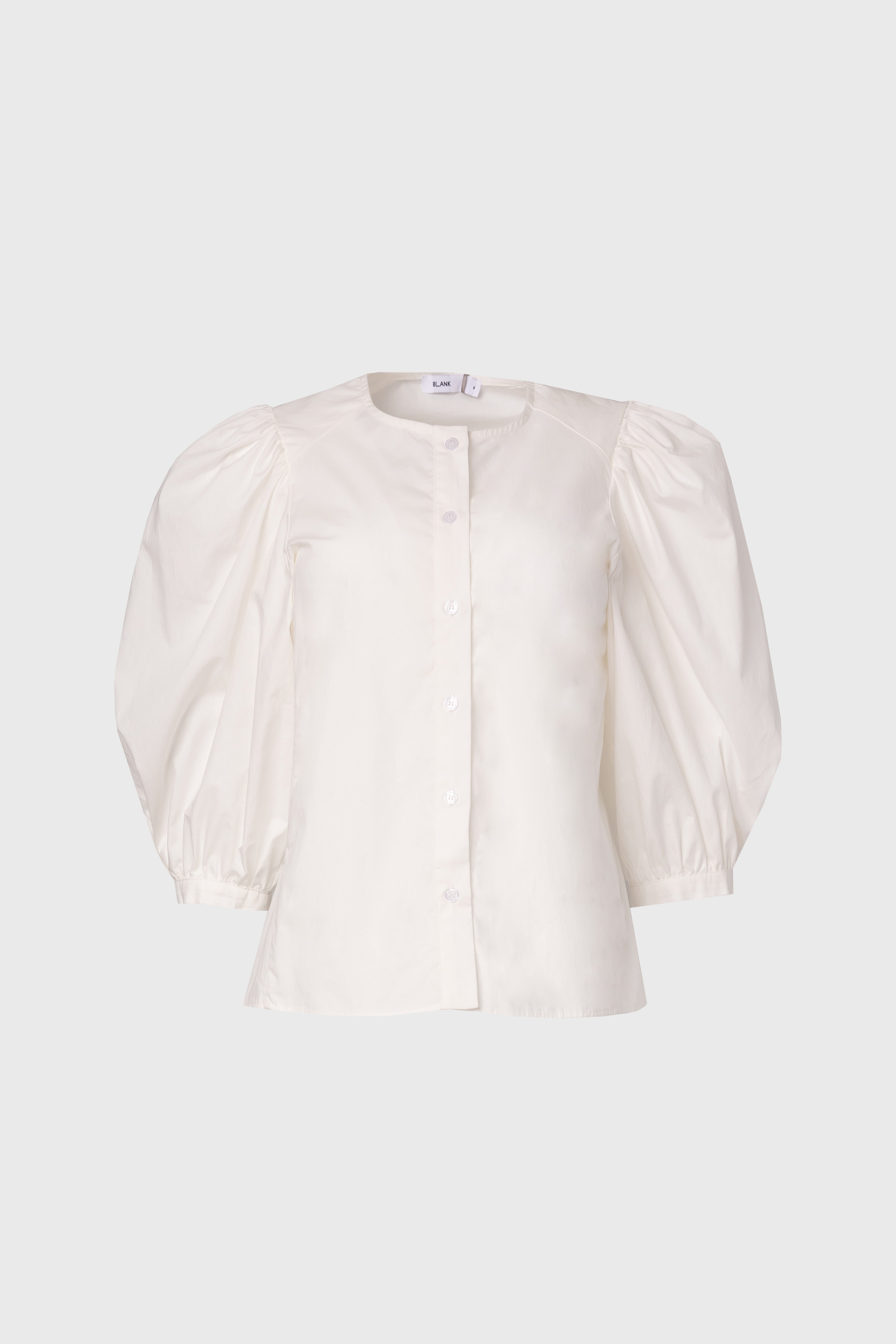 Elegant White Puff Sleeve Blouse for Women - Trendy Ruffle Top for Office, Party & Date Night Outfits