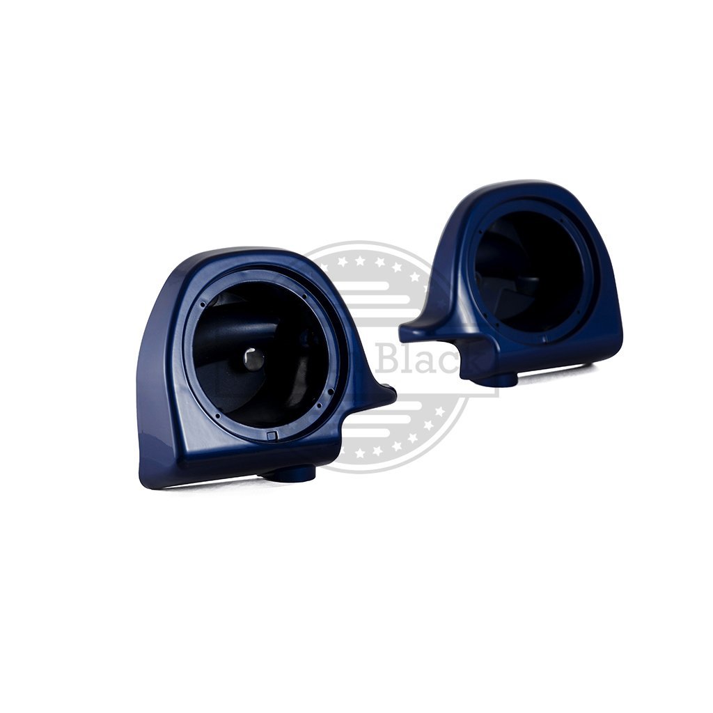 Harley-Davidson Touring Lower Vented Fairing Speaker Pods - Moto Onfire Superior Blue 6.5