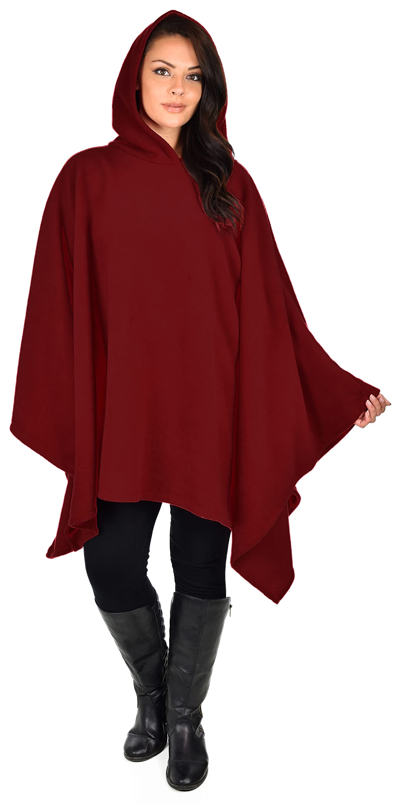 Stylish Women's Poncho Hoodie Sweater - Soft Fleece Cover Up for Cold Weather | Cozy Winter Fashion, Outdoor Activities & Lounge Wear