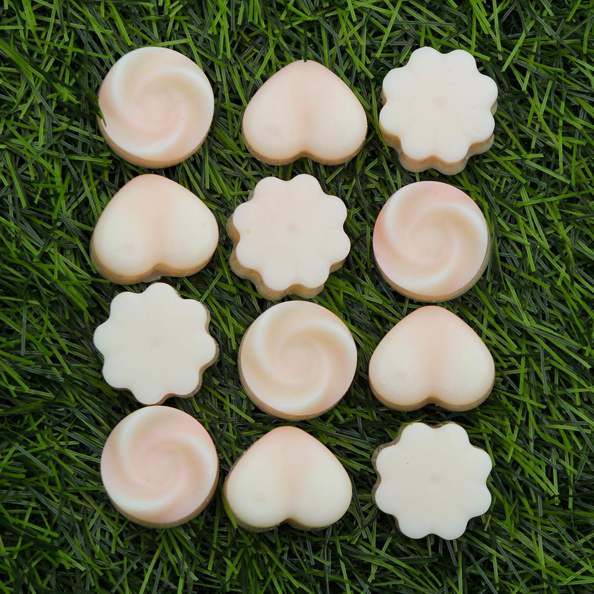 Premium Scented Soy Wax Melts - 100% Pure Soy Wax & High-Quality Fragrance Oils | Eco-Friendly, Long-Lasting Aromatherapy for Electric/Tee Light Warmers | Perfect for Home, Office, Spa Relaxation (Jasmine, 12-Pack)