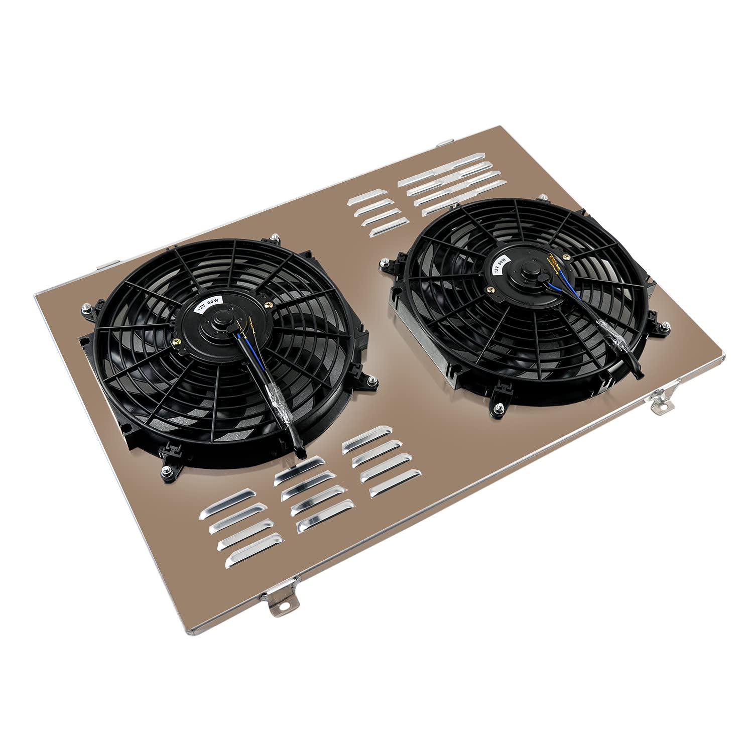 Aluminum Radiator Shroud with Dual 12