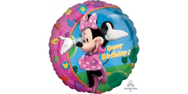 Minnie Mouse Happy Birthday Party Decorations - Disney Themed Balloons, Banners & Tableware for Kids Birthday Celebrations