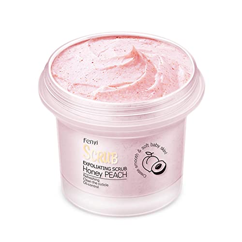 Organic Peach Smooth Tight Body Scrub - Exfoliating & Deep Cleansing for Soft Skin | Perfect for Pre-Shave, Post-Workout & Spa Day Skincare Routine