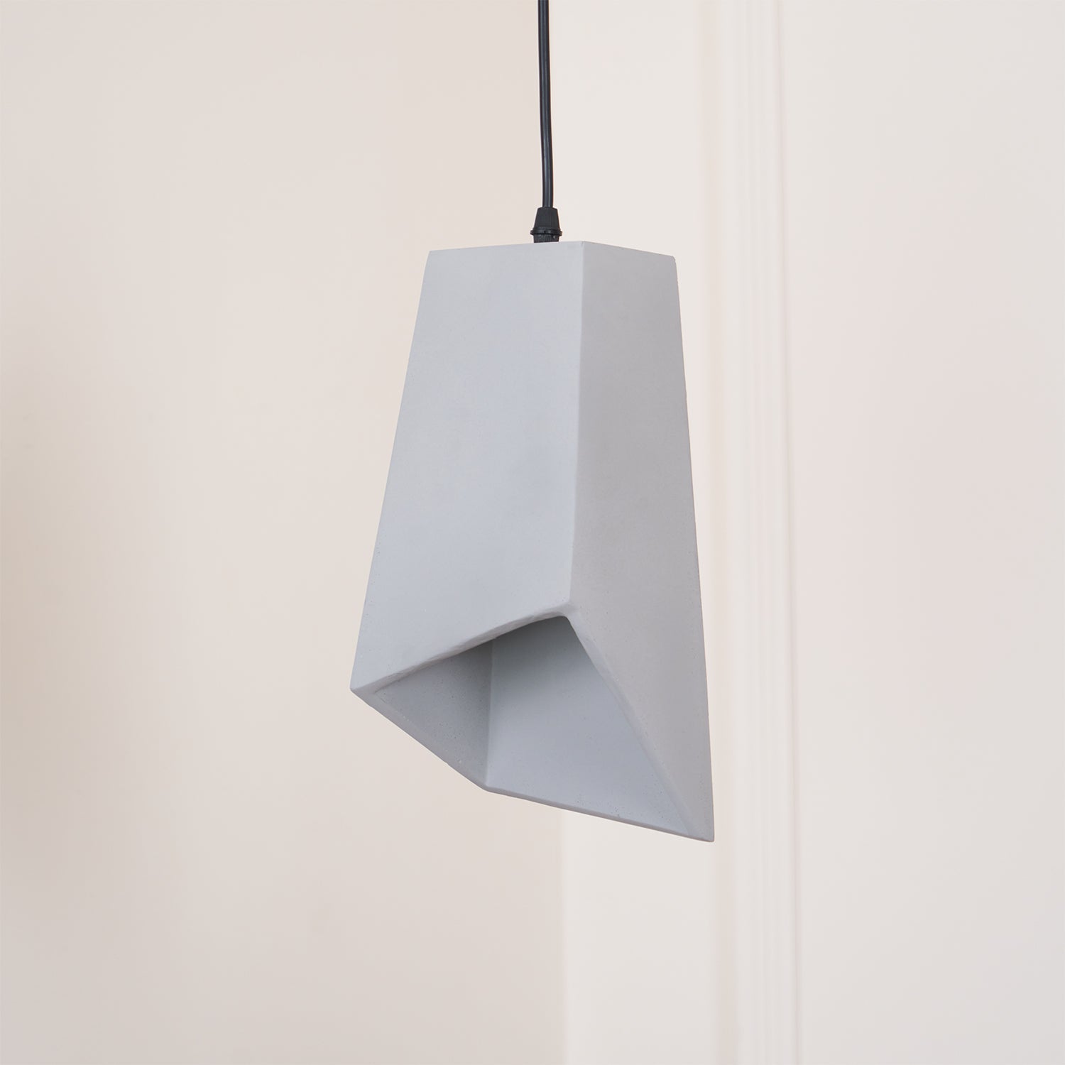 Georgia Cement Pendant Light - Industrial Modern Ceiling Fixture for Kitchen Island, Dining Room & Bedroom Lighting