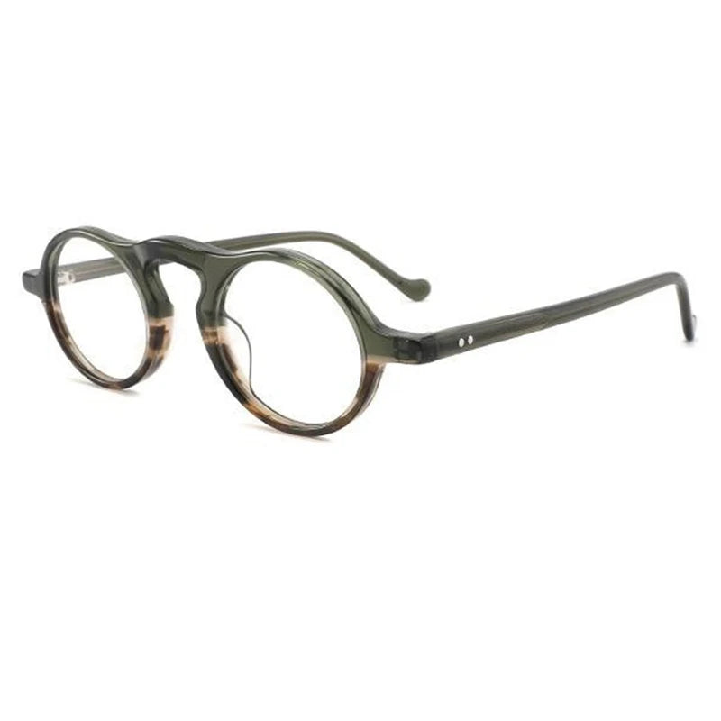 CCspace Unisex Full Rim Oval Acetate Eyeglasses 300316 - Lightweight & Durable Frame for Men & Women - Perfect for Reading, Work, and Everyday Fashion