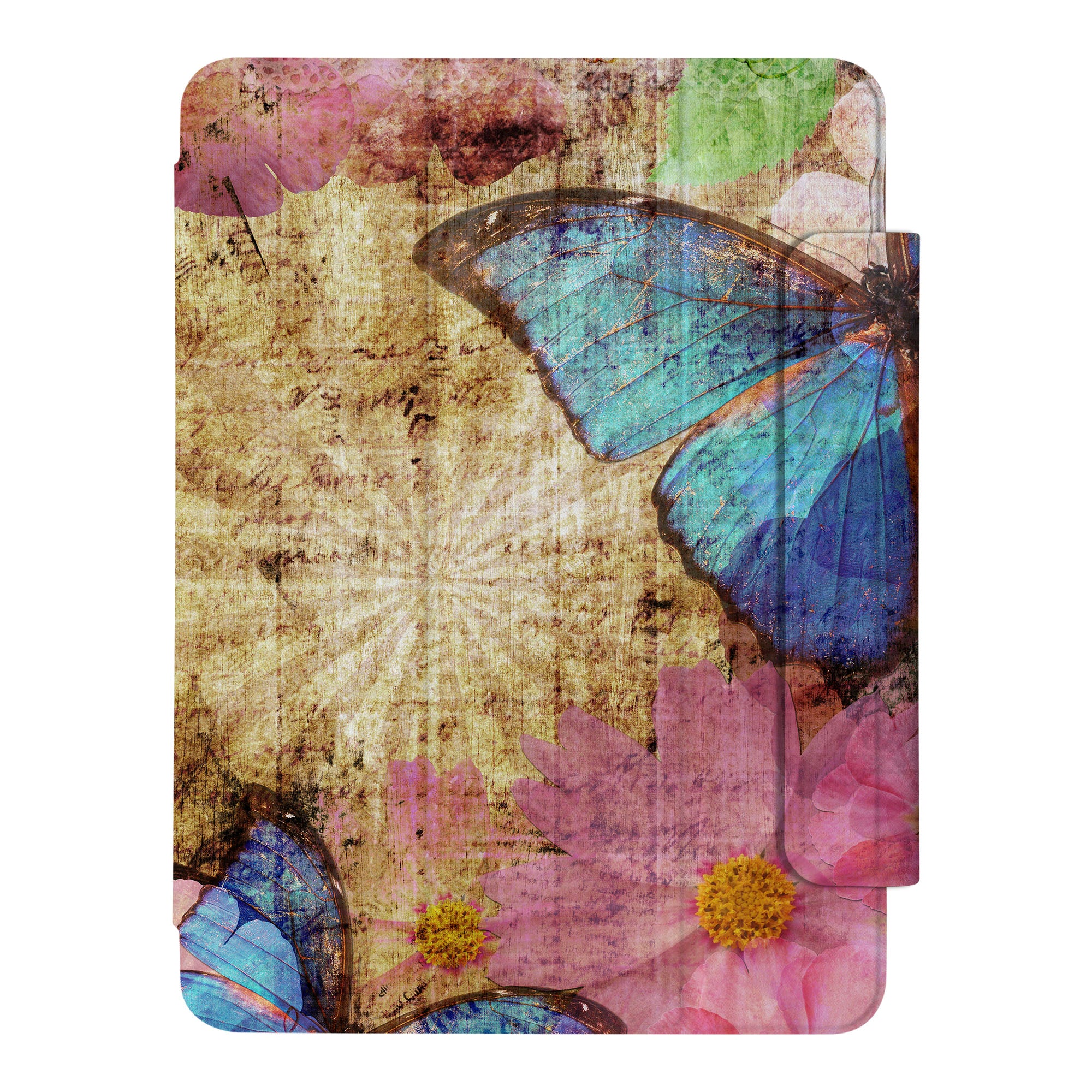 SlimFit iPad Case with Butterfly Design - Ultra Thin Lightweight Protective Cover for iPad Air/Pro/Mini - Perfect for Work, Travel & Everyday Use