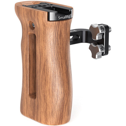 SmallRig Universal Wood Side Handle for DSLR Camera - Ergonomic Grip for Video Shooting & Photography - Perfect for Vlogging, Filmmaking, and Outdoor Adventures