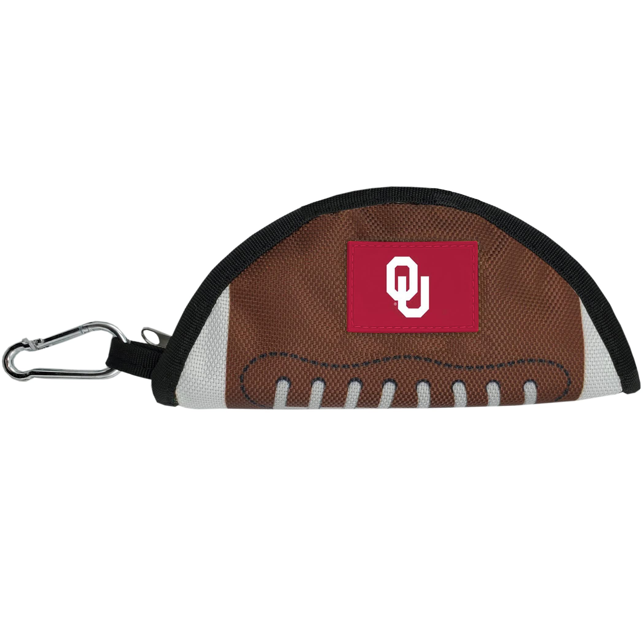 NCAA Oklahoma Sooners Collapsible Dog Travel Bowl - Portable Leak-Proof Pet Food & Water Bowl for Dogs & Cats | Football Field Design | Perfect for Camping, Hiking & Road Trips