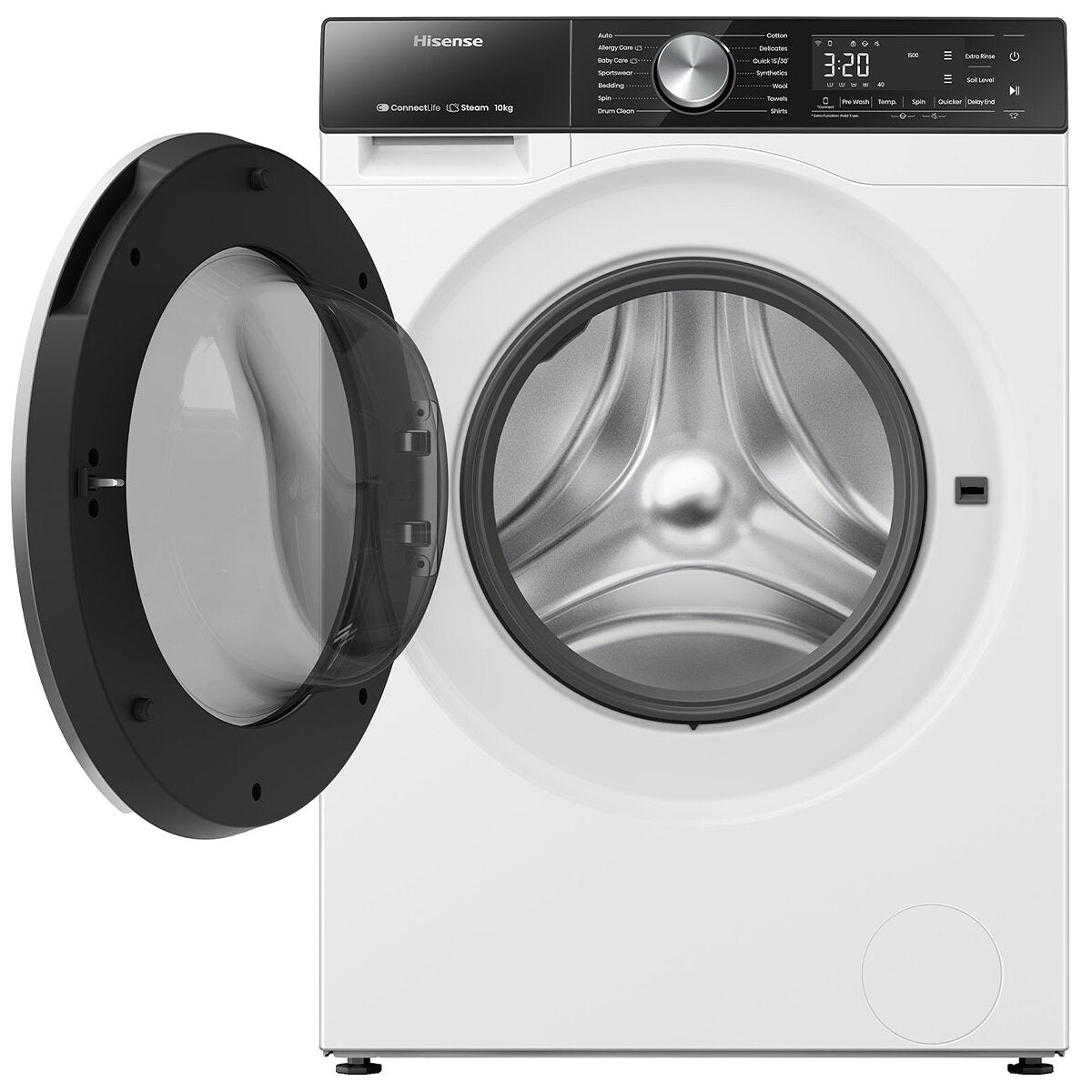 Hisense 10kg Series 5 Front Load Washing Machine HWFS1015E - Energy Efficient Large Capacity Washer for Family Laundry | Perfect for Apartments, Homes & Laundromats