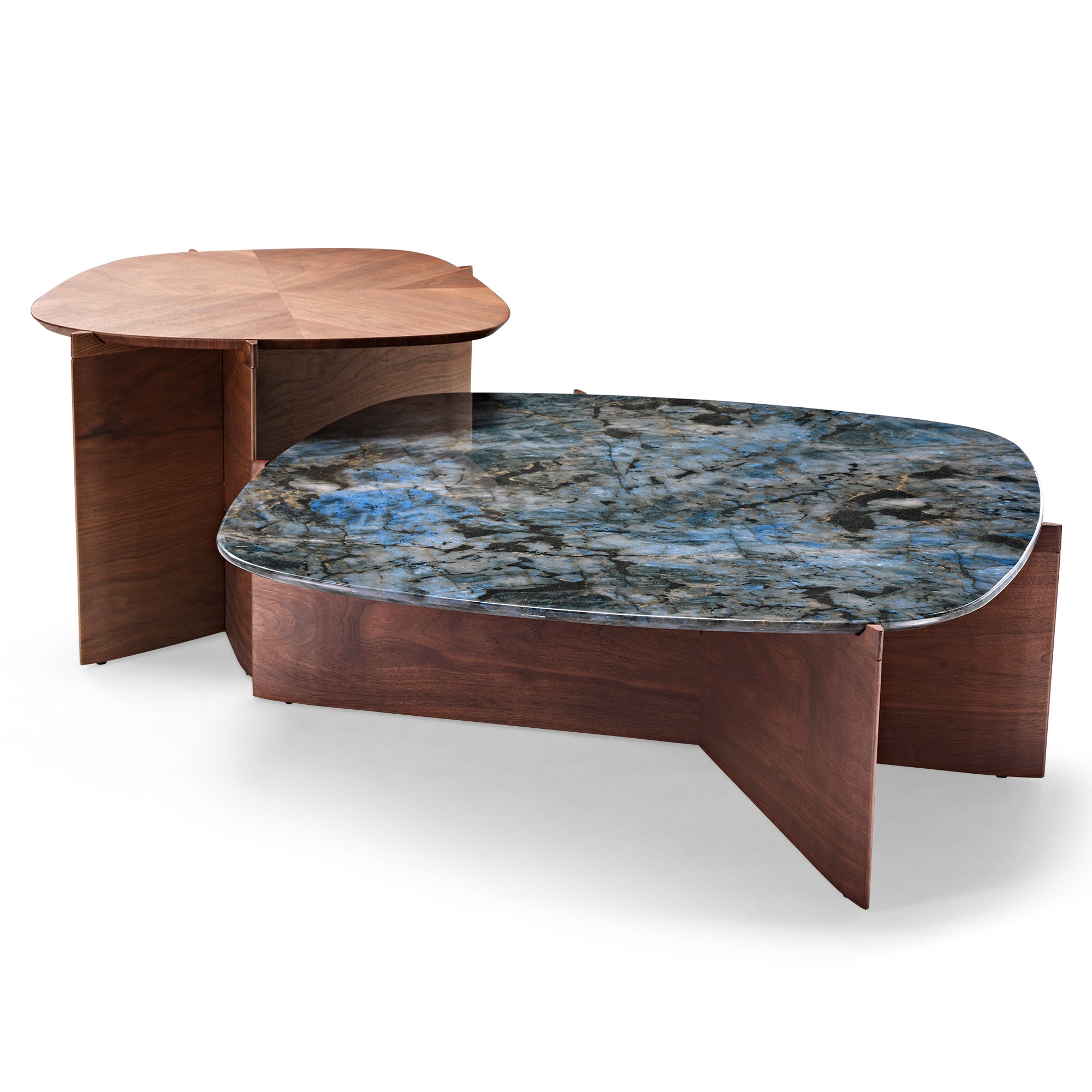 Walnut & Blue