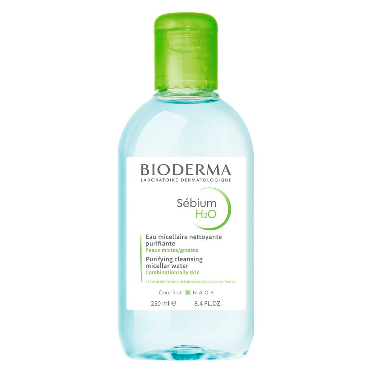 Sebium H2O Micellar Cleansing Water 250ml - Gentle Makeup Remover & Face Cleanser for Sensitive Skin | Perfect for Daily Skincare Routine & Travel