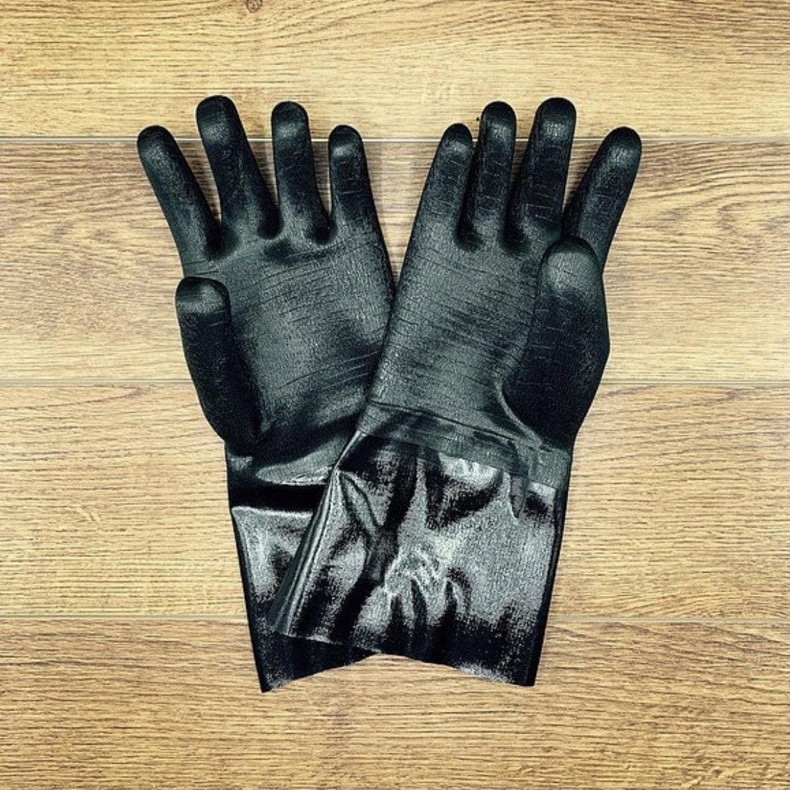 Butcher BBQ Neoprene Heavy Duty Gloves - Heat Resistant & Durable Cooking Gloves for Grilling, Smoking, and Meat Handling - Perfect for BBQ, Kitchen, and Outdoor Cooking