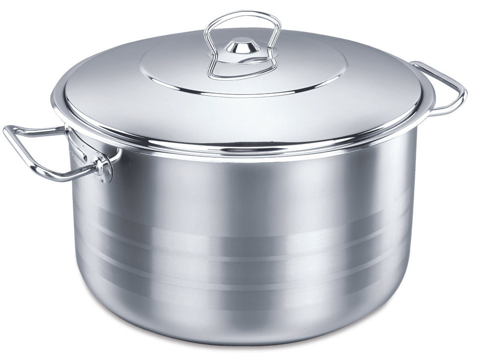 30L Stainless Steel Cooking Pot - Durable & Large Capacity for Home, Camping & Outdoor Cooking