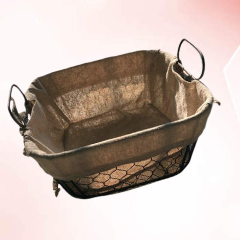 Cabilock Decorative Metal Wire Fruit Basket - Candy & Snack Storage Container for Home, Kitchen, and Party Decor | Rustic Organizer for Fruits, Treats, and Home Accents
