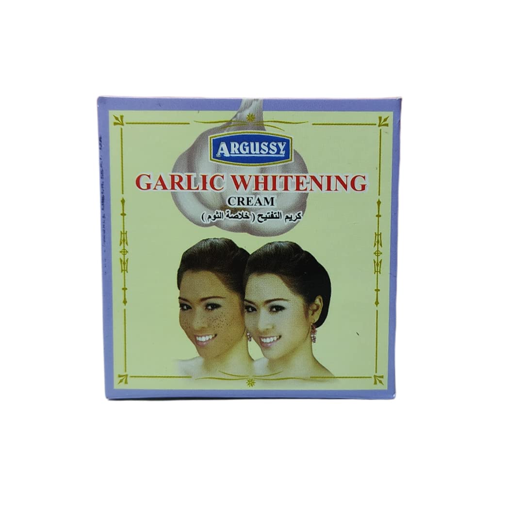 Argussy Garlic Whitening Cream for Pigmentation - Brightening Face Treatment for Dark Spots & Uneven Skin Tone | Perfect for Daily Skincare Routine & Nighttime Use