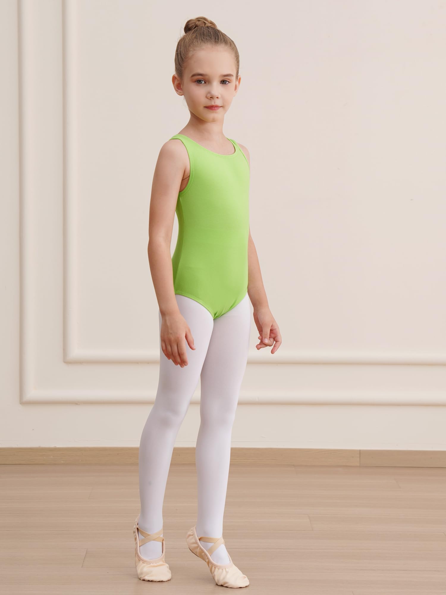 **Girls Gymnastics Leotards - Sleeveless Ballet Tank Top for Dance & Performance - Perfect for Gymnastics, Ballet, Cheerleading & Dance Competitions**
