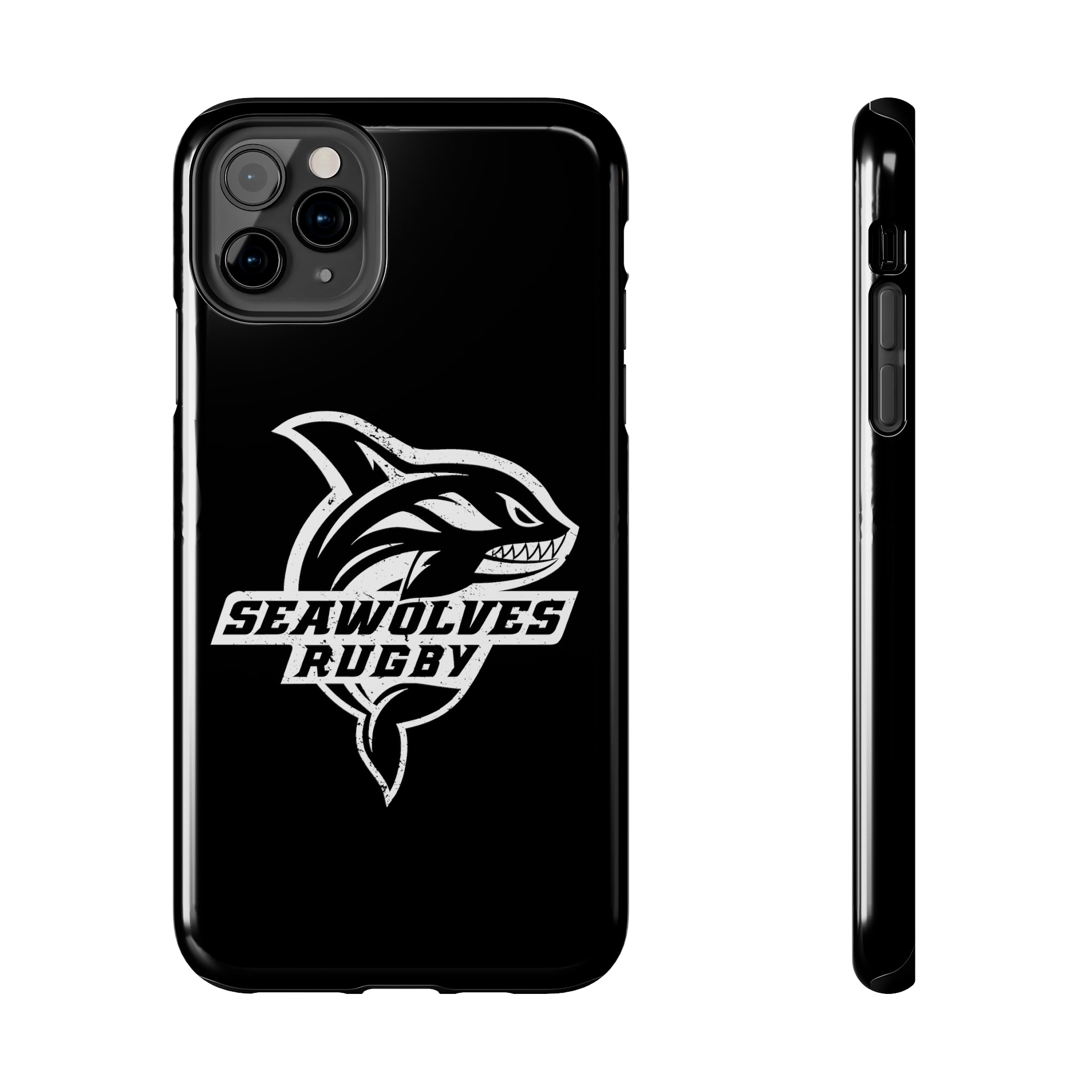 Seawolves Black Rugged Phone Case - Durable & Shockproof Protection for iPhone & Android - Perfect for Outdoor, Sports & Daily Use