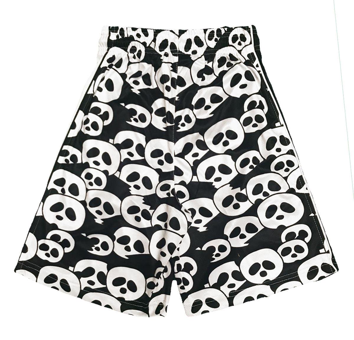 Boys Panda Print Basketball Shorts - Breathable Quick-Dry Athletic Shorts for Kids - Perfect for Sports, Gym & Casual Wear