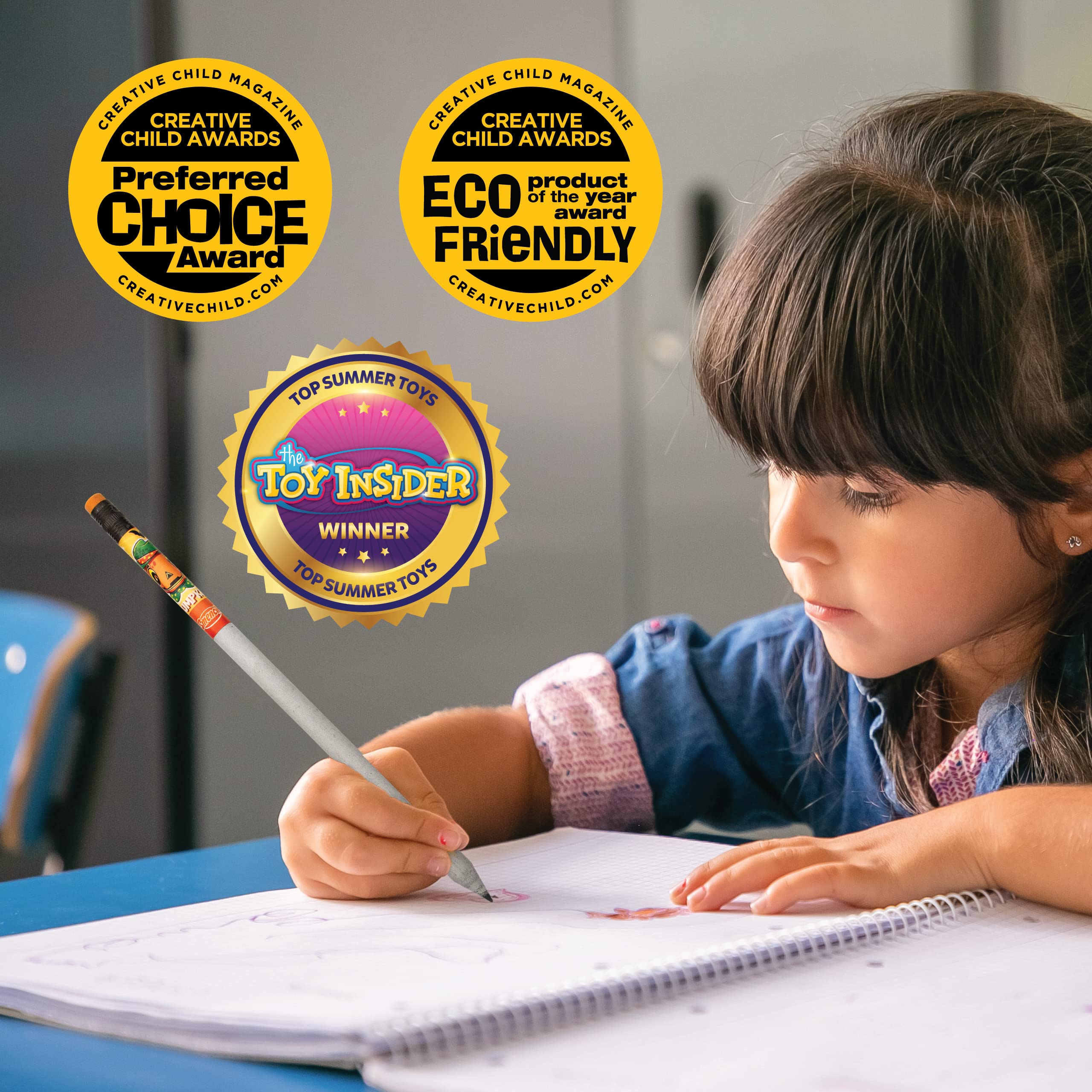 Scentco Halloween Smencils (2 Pack) - HB #2 Scented Pencils, 5 Count, Fun Gifts for Kids, School Supplies, Classroom Rewards - Perfect for Halloween Parties, School Activities & Creative Writing