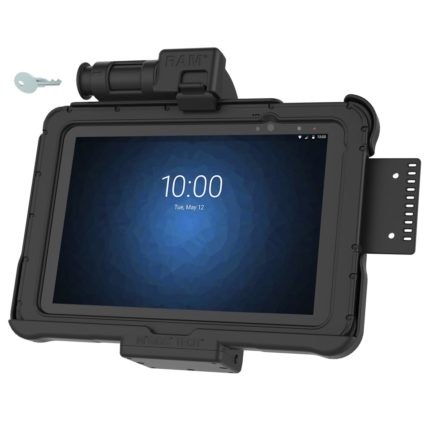 GDS® Key Locking Form Fit Holder for Zebra ET5x 10.1 Series (RAM HOL ZE11KLU) - Secure Mount for Mobile Computers in Warehouses, Retail & Logistics