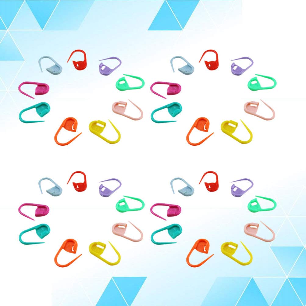 EXCEART 120Pcs Plastic Crochet Locking Stitch Markers with Storage Box - Knitting Needle Clips for Weaving, Sewing, DIY Crafts & Quilling - Perfect for Yarn Projects, Scrapbooking & Handmade Gift Making