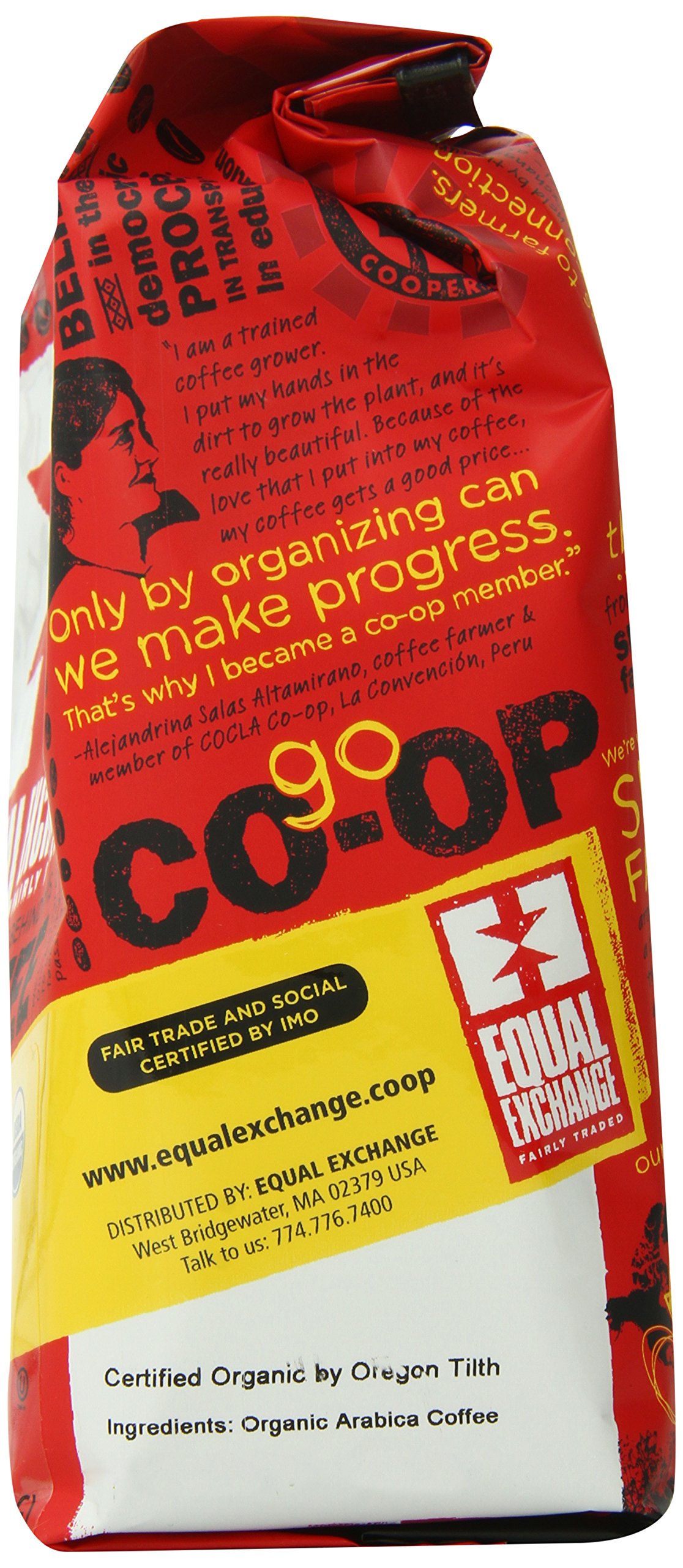 Equal Exchange Organic Ground Coffee - African Roots, 12 Ounce (Pack of 6) | Fair Trade, Ethically Sourced | Perfect for Home Brewing, Office Use & Gifts