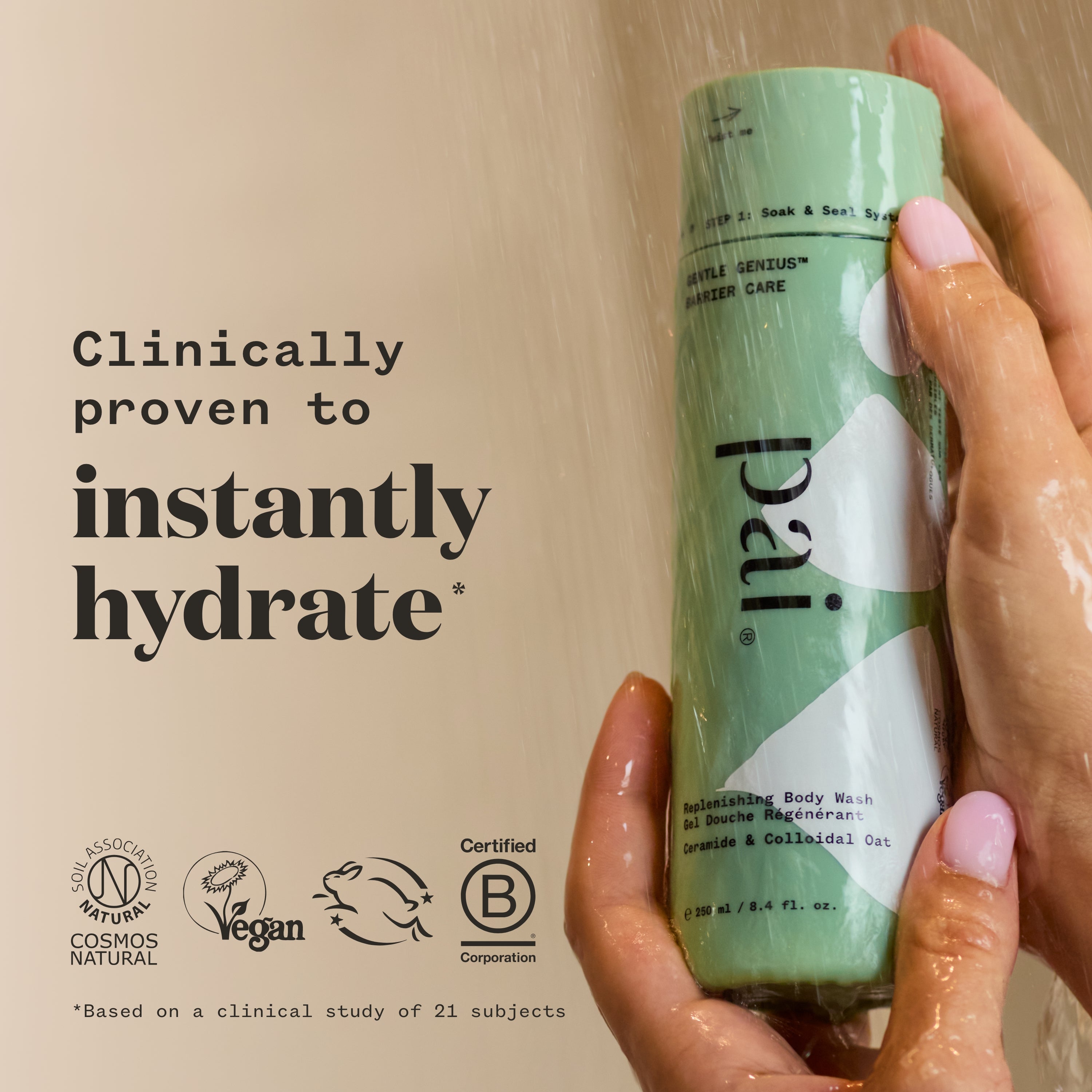 Gentle Genius™ Barrier Care Replenishing Body Wash - Hydrating & Soothing Shower Gel for Sensitive Skin - Perfect for Daily Use & Post-Workout Recovery