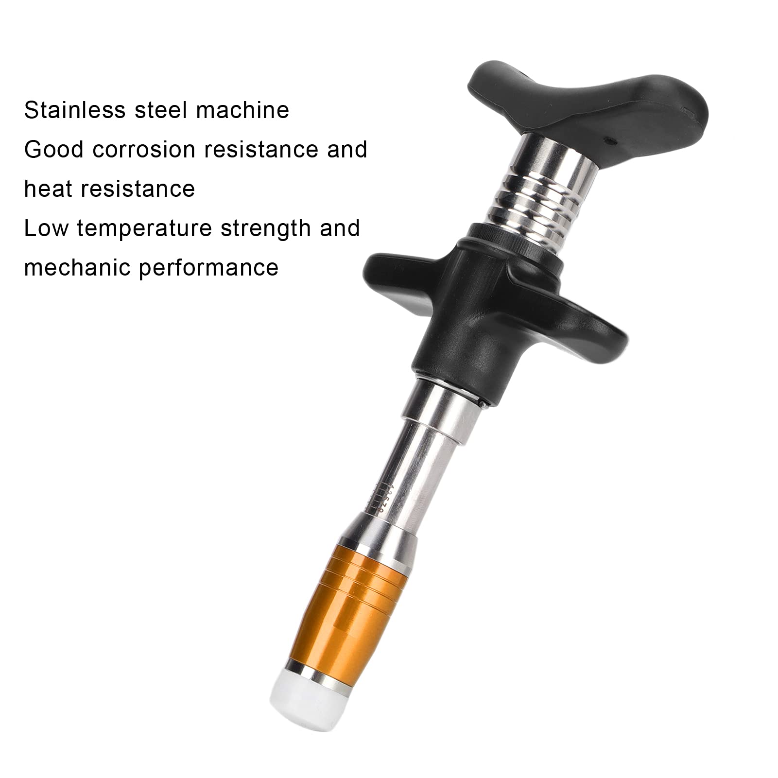 ANGGREK Chiropractic Tool - 10-Level Manual Spinal Massager & Adjusting Instrument for Muscle Relaxation (Gold) | Portable Back Pain Relief Device for Home, Office & Travel Use